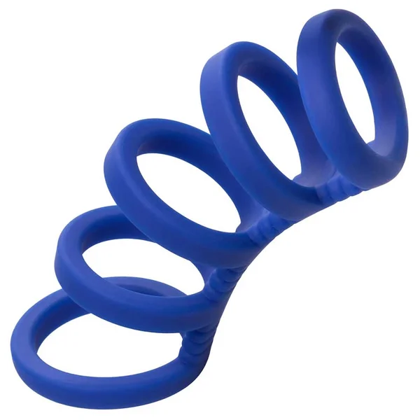 Admiral Xtreme Blue Liquid Silicone Cock Cage Ring Combo — image 3 of 8