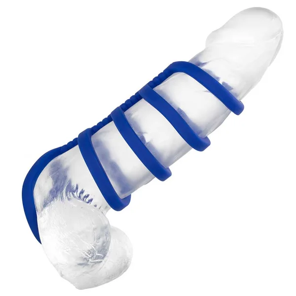 Admiral Xtreme Blue Liquid Silicone Cock Cage Ring Combo — image 2 of 8