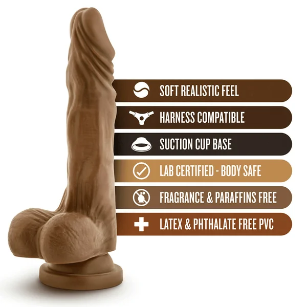 Dr. Skin Stud Muffin Realistic Anal Dildo with Balls by Blush Novelties — image 8 of 11