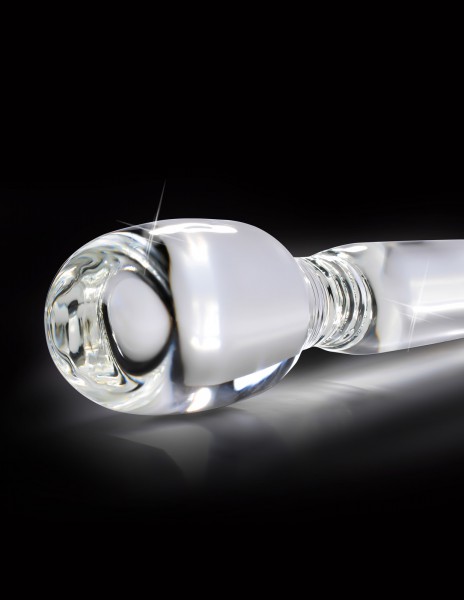 8.5" Wand Style Glass Dildo