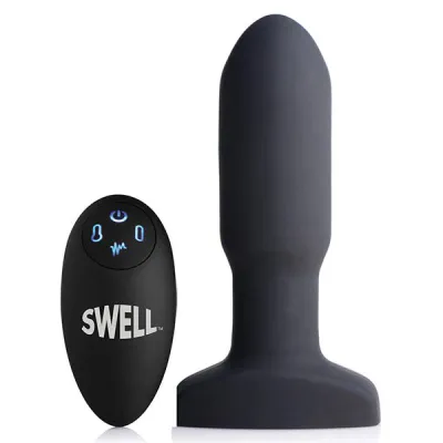 Swell 10X Inflatable Vibrating Missile Silicone Anal Plug