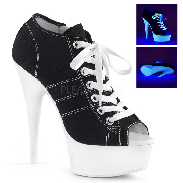 6 inches Heel,1 3/4 inches PF Open Toe Sneaker, Side Zip — image 13 of 20