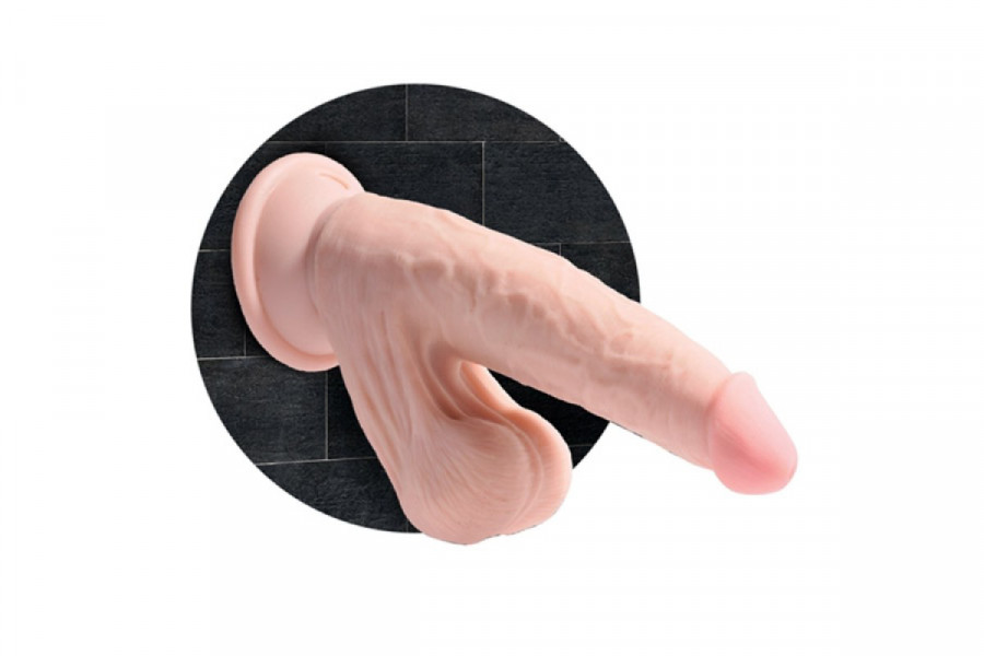 King Cock Plus 9” Cock with Swinging Balls
