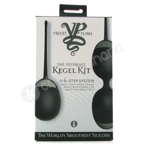 Velvet Plush The Ultimate Kegel Kit Black