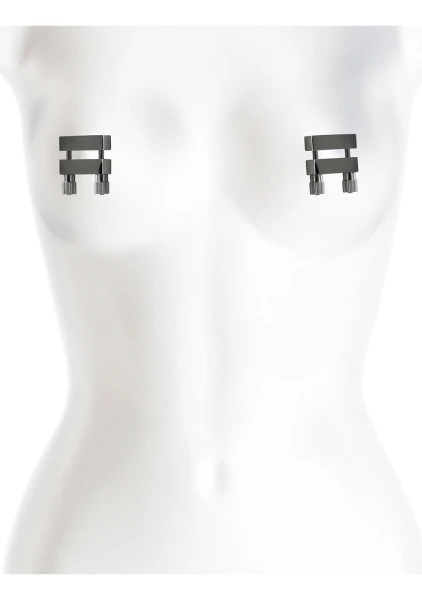 Bound Adjustable V1 Nipple Clamps By NS Novelties - Gunmetal