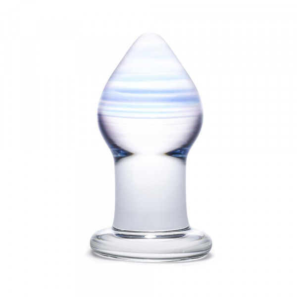 Gläs Amethyst Rain Glass Butt Plug Dildo