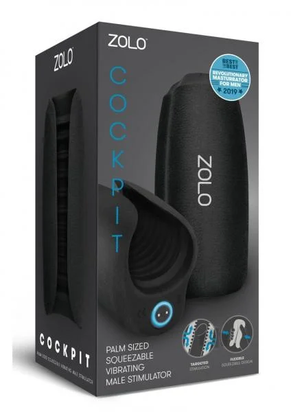 ZOLO Cockpit Squeezable Vibrating 5.2" Masturbator