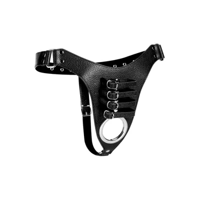 Male Chastity Harness Black