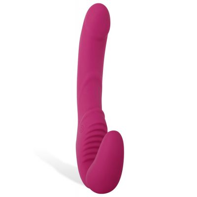 Adam and Eve Vibrating Silicone 8 75 Strapless Strap On