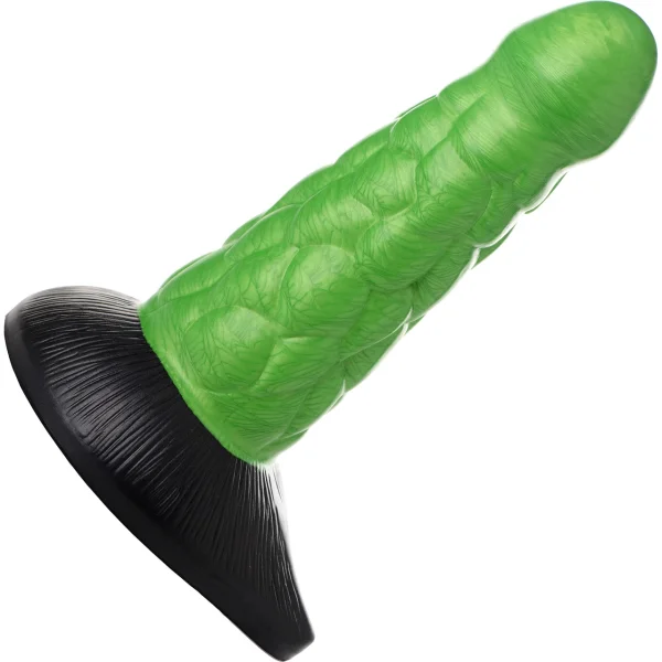 Radioactive Reptile Thick Scaly 7.5" Silicone Dildo By Creature Cocks