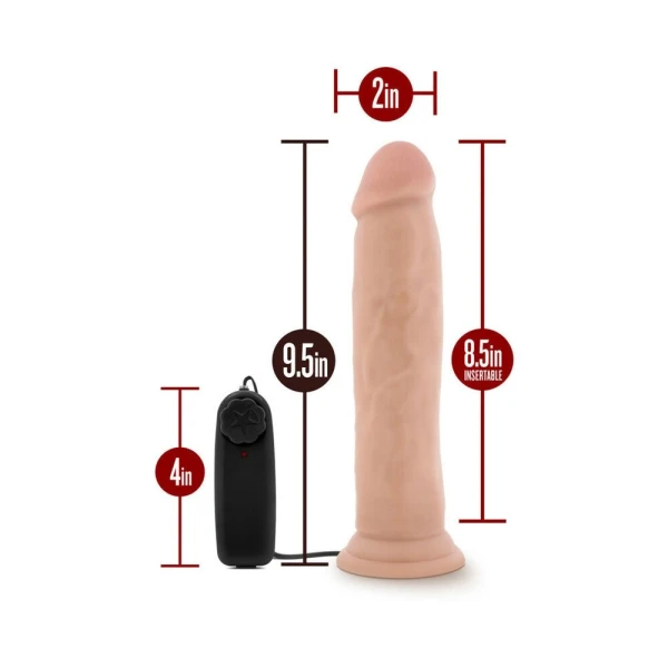 Dr. Skin - Dr. Throb 9.5in Vibrating Realistic Cock With Suction Cup