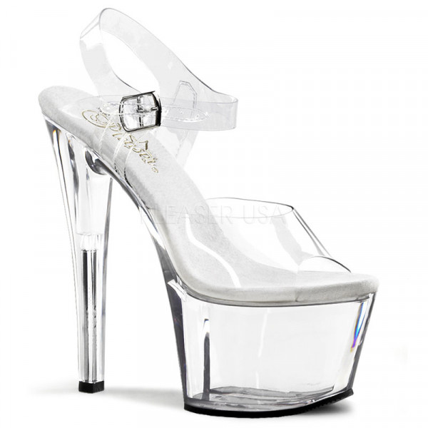SKY-308 - 7" Stiletto Heel Ankle Strap PF Sandal