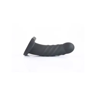 Banx Ribbed Hollow Dildo Black