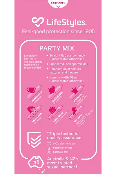Lifestyles Party Mix Condoms (20 Pack) — image 6 of 6