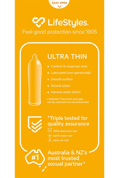 Lifestyles Ultra Thin Condoms (20 Pack)