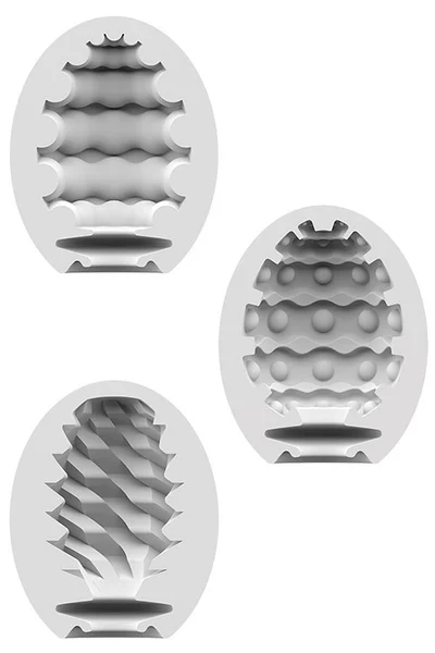 Satisfyer Masturbator Eggs 3-Piece Set Riffle, Bubble, Fierce — image 5 of 6