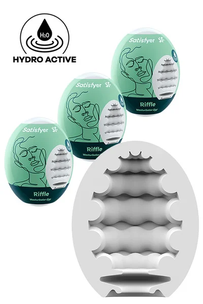 Satisfyer Masturbator Eggs 3-Piece Set Riffle — image 3 of 4