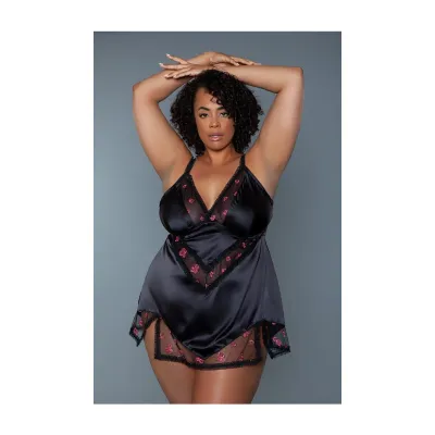 Katherine Rose Embroidered Babydoll