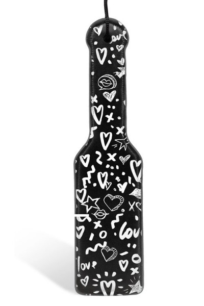 OUCH! 11.2" Graffiti Leather Paddle