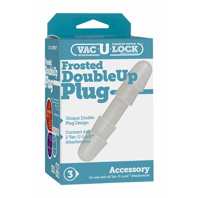 Frosted Double Up Plug White