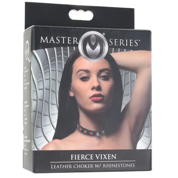 Master Series Fierce Vixen Leather Choker