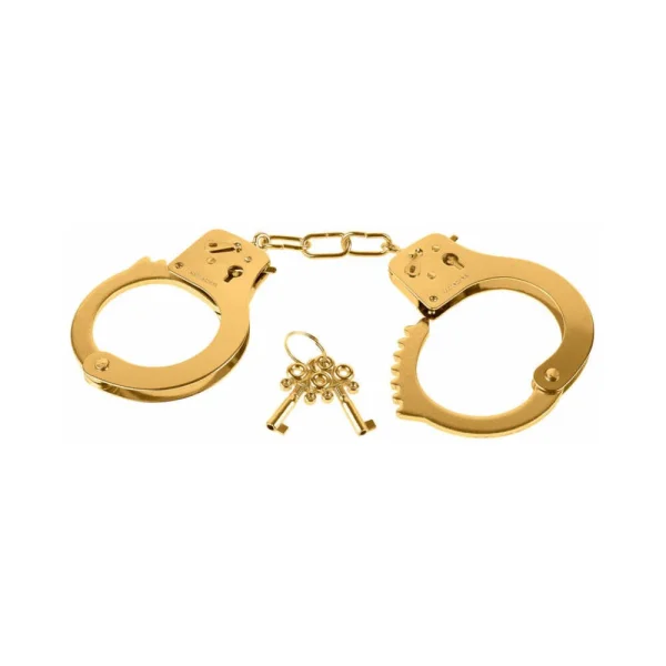 Fetish Fantasy Gold Metal Cuffs Handcuffs