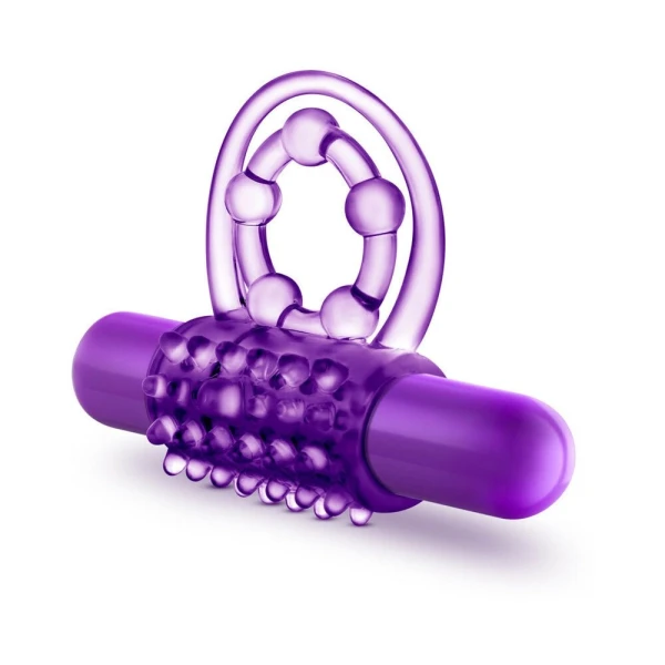 Play With Me - The Player - Vibrating Double Strap Cockring - Purple