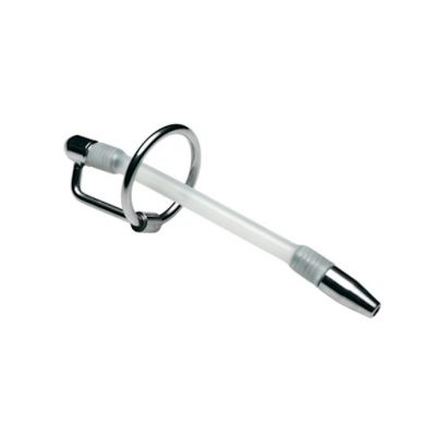 Inertia Flexible Silicone Cum Thru Penis Plug White