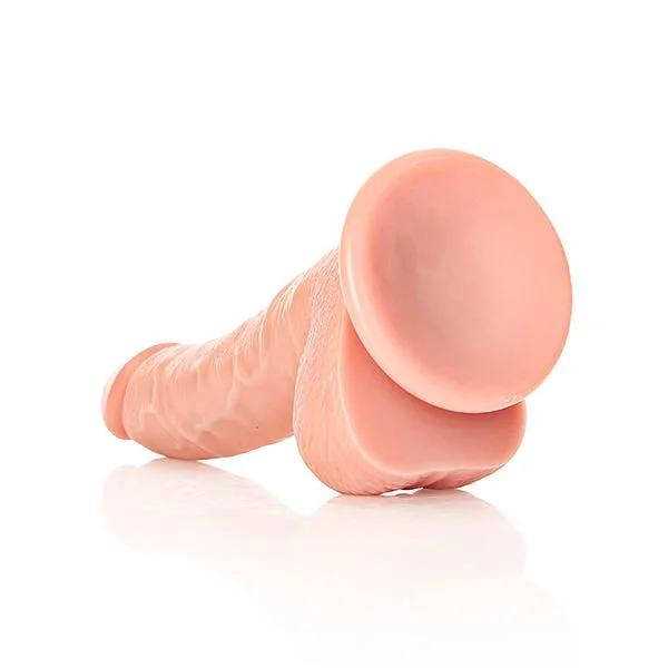Realrock 7-inch Curved Realistic Dildo with Balls