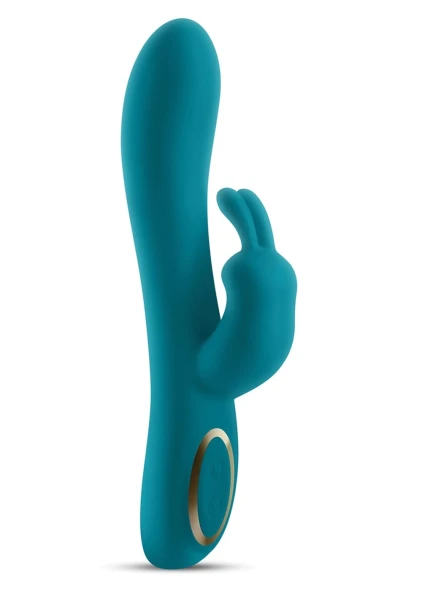 Obsessions Hera Rechargeable Silicone Waterproof Rabbit Vibrator - Dark Green