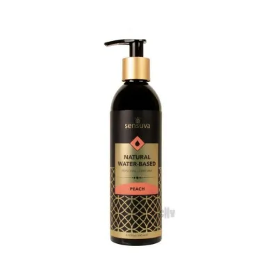 Natural Water based Personal Lubricant Peach 8 Oz