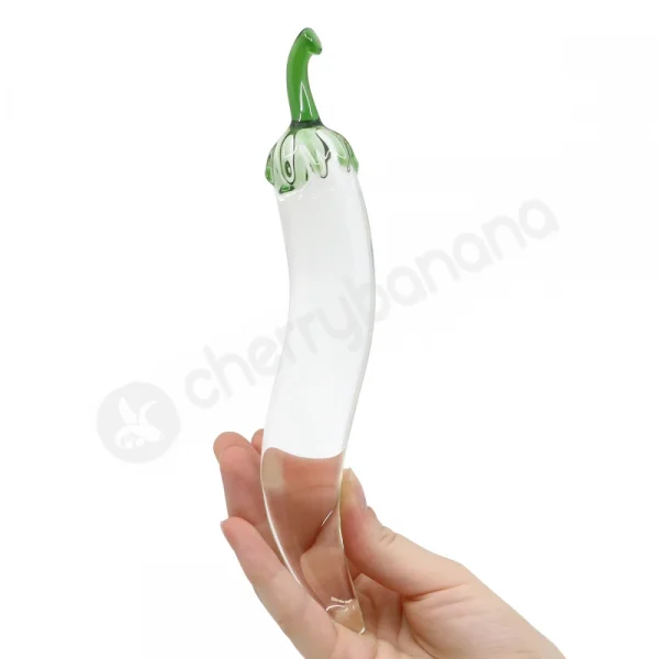 Crystal Pleasures Glass Pepper Play Dildo