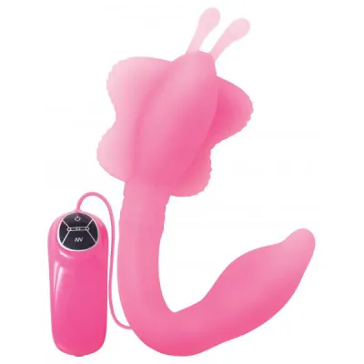 Bendable Butterfly Silicone Vibe Pink