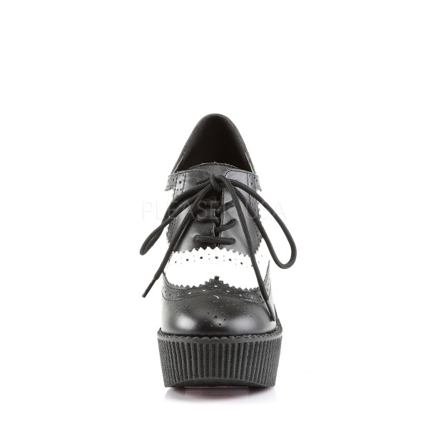 5 1/4 inches Wedge PF Lace-Up Brogue Creeper w/Wing Tip & Lace — image 2 of 4