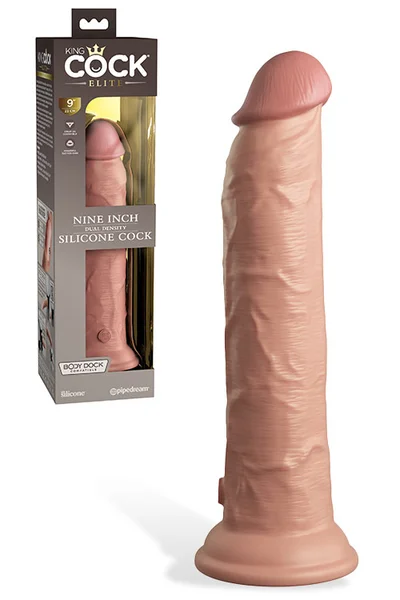 Pipedream King Cock Elite Dual Density 9" Silicone Dildo — image 5 of 8