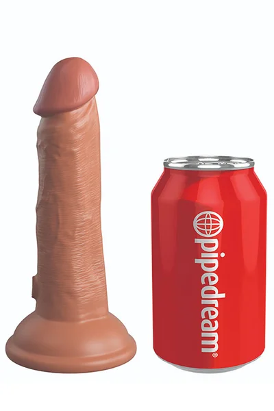 Pipedream King Cock Elite Dual Density Vibrating 6" Silicone Dildo — image 9 of 10