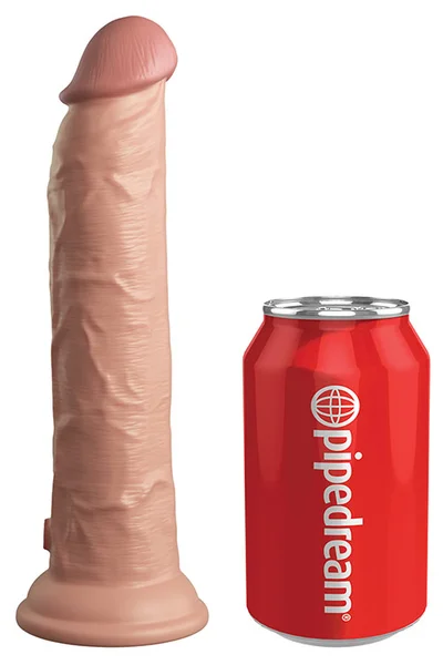 Pipedream King Cock Elite Dual Density Vibrating 9" Silicone Dildo — image 8 of 10