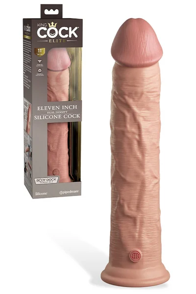 Pipedream King Cock Elite Dual Density 11" Silicone Dildo — image 7 of 12