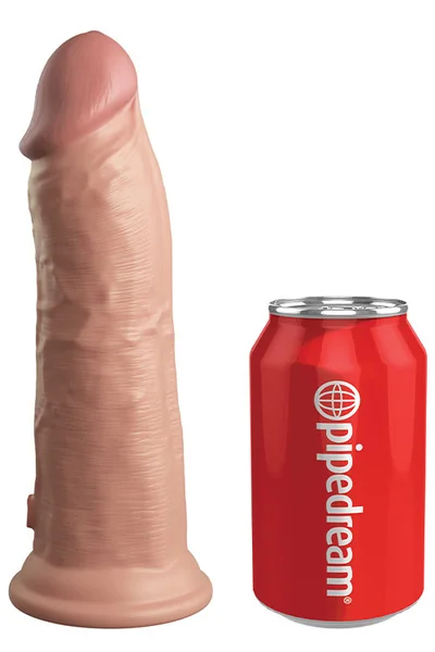 Pipedream King Cock Elite Dual Density Vibrating 8" Silicone Dildo — image 9 of 24