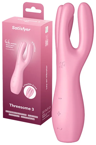 Satisfyer Threesome 3 Rechargeable Clitoral Vibrator — image 7 of 12