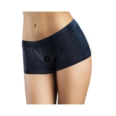 Temptasia Harness Shorts Small Black