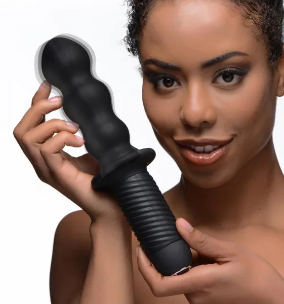 Ass Thumpers The Groove 10X Vibrator With Handle Black