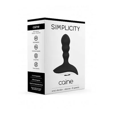 Caine Anal Vibrator Black