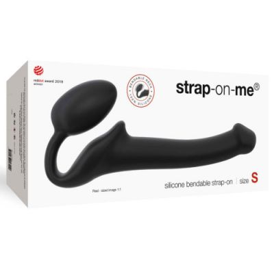 Strap on Me Semi Realistic Bendable Strap On Black Small