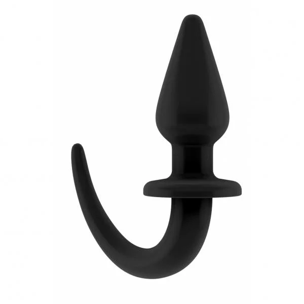 Sono No 8 4 inches Butt Plug with Tail Black
