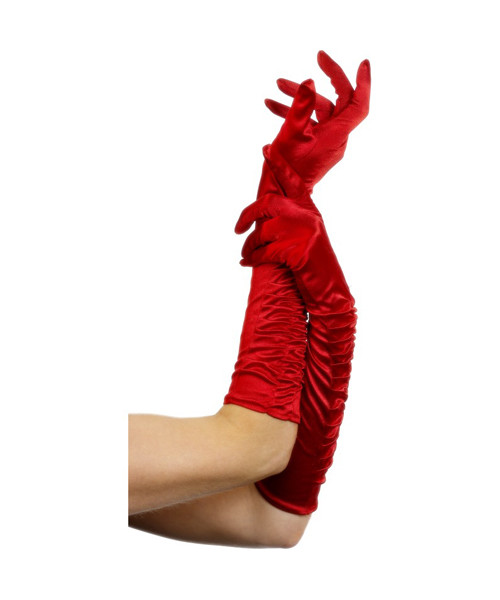 Long Gloves - Red