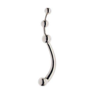 Kink Range Tri Ball P Spot Massager 7 8 Inch Silver 7 8 Inch