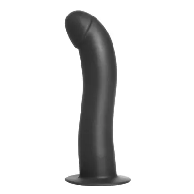 Onyx Vibrating Silicone G Spot Dildo Black