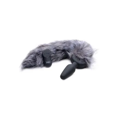 Tailz Grey Fox Tail Vibrating Anal Plug