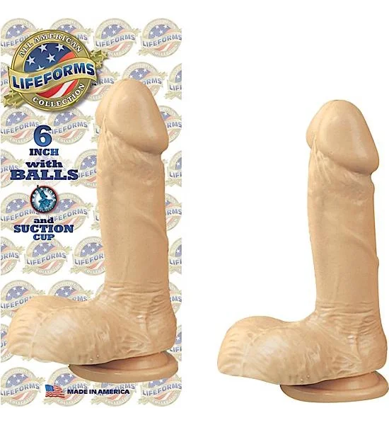 All American Lifeforms 6 Inches Dong Balls, Suction Cup Flesh